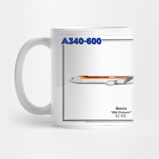 Airbus A340-600 - Iberia "Old Colours" (Art Print) Mug